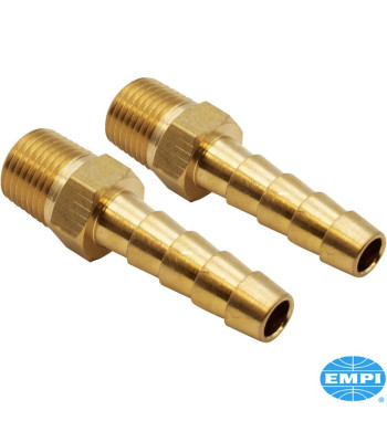 Zestaw złączkek paliwowych, 1/8" NPT x 1/4" zadzior, do Empi Nr. 00-9102-0, 2 sztuki
